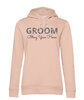 Groom Hoody Soft Pink Silver Glitter