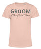 Groom Shirt Soft Pink Silver Glitter