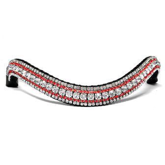 Browband Crystal &amp; Red