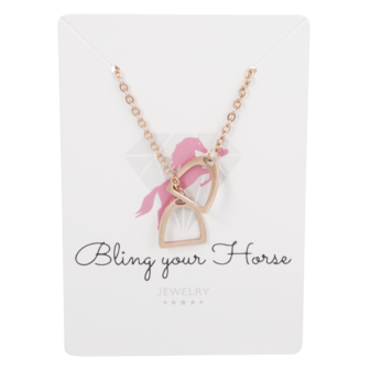 Necklace Stirrups Rose Gold