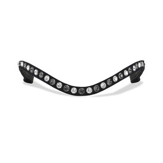 Browband Crystal &amp; Black Diamond - Luxury 