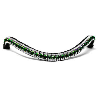 Browband Crystal &amp; Emerald - Subtile 