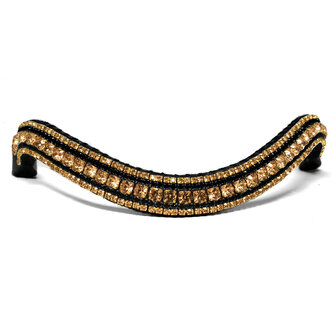 Browband Gold &amp; Black