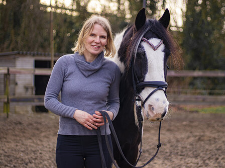 Browband Bordeaux Red &amp; Black - Embrace