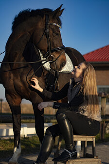 frontriem donker groen &amp; crystal