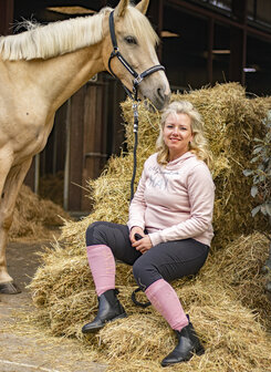 pink horse hoody