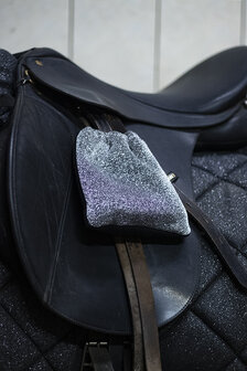 stirrup covers glitter silver