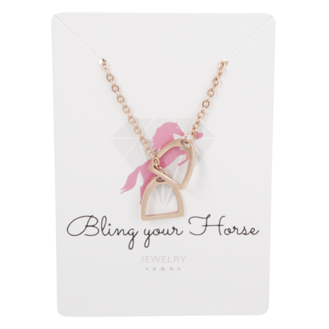 Necklace Stirrups Rose Gold