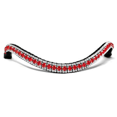 Browband Crystal & Red - Subtile