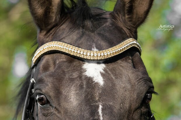 Browband Gold & Crystal