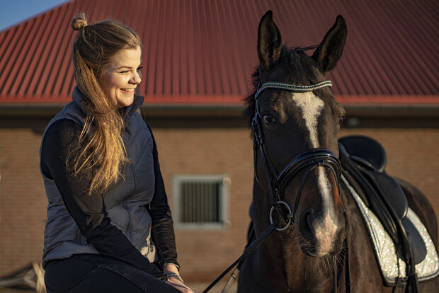 frontriem donker groen & crystal