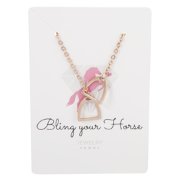 Necklace Stirrups Rose Gold