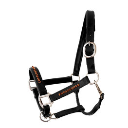 Halter Bling Coffee - Black leather