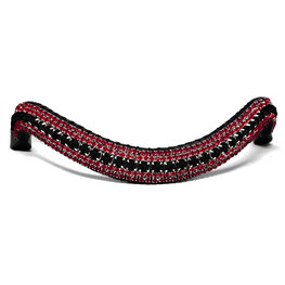 Browband Bordeaux Red & Black - Embrace